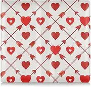 [Amooorous] Arrow Heart Pattern Red Leather Car Registration and Insurance Card Holder Prefect Car Essentials Wallet for Documents, Cards, License, arrow heart pattern red, 1 size