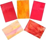ARTSEWPLY 4pcs Stained Glass Sheets for DIY Crafts Glass Tiles for Beginners for Home Decoration Wedding Craft Supplies