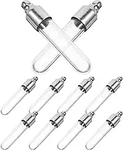 OSALADI 1Set Miniature Glass Wish Bottles Decorative Vial Necklaces with Corks for DIY Projects for Storing Memories and Keepsakes for Honeymoon Travel and Creative
