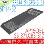 宏碁電池-ACER AP15O5L,S5-371,CB5-312,SF514-51,SP513,3ICP4/91/91