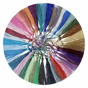 30pcs Colorful Fringe Tassel Sewing Finishes Decor Hanging Trim Bookmark DIY T01