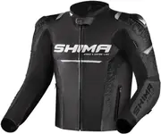 SHIMA STR 2.0 Motorcycle Leather Jacket, black, Size 56 for Men