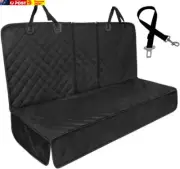 Dog Car Seat Cover Waterproof Back Seat Protector with Mesh Visual Window Scratc