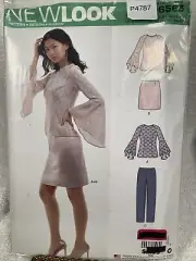 New Look Sewing Pattern 6563 Misses SKIRT, BLOUSE PANTS Sz 8-16