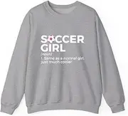 [X.Style] Soccer Girl Definition ds035 Sweater Grey M