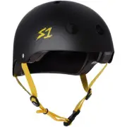 S-One Helmet Lifer 3XL Black Matte/Yellow Straps