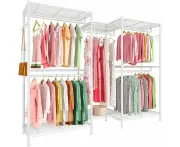 Clothes Rack Heavy Duty Clothing Racks Hanging Clothes Armoire Storage Rack