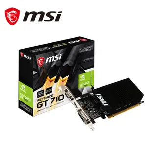 【MSI 微星】GT710 1GD3H LP 顯示卡