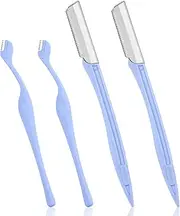 PROUSKY 4 Pieces Eyebrow Razor Face Shaver Facial Razors, Facial Razors for Women Dermaplaning Blades for Women and Men
