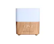 300ml Bluetooth Clock Humidifier Ultrasonic Bluetooth Air Purifier Wood Grain Aromatherapy Machine Home Colorful Aromatherapy Lamp-Light
