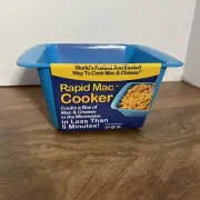 Rapid Mac Cooker Macaroni and Cheese Maker Fast Easy Bowl Dish Dishwasher Safe