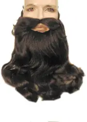 Deluxe Beard & Mustache Set - Lacey Wigs