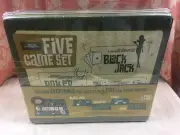Casino & Lounge BLACK JACK CRAPS ROULETTE POKER WEMBLEY 5 Game Set NEW