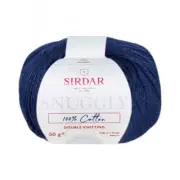 5 x SIRDAR YARN SNUGGLY 100% COTTON 50G NAVY