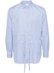 [COMME des GARCONS SHIRT] 抽繩條紋襯衫