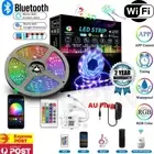 5050 RGB LED Strip Lights 5M 10M Wifi Smart Bluetooth Control Music Power