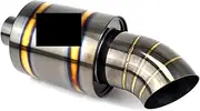 Muffler tip, Black Gold Exhaust Tip Stainless Steel Modified Car Exhaust TIP Mufflter(Honeycomb Style)
