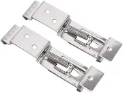 Stainless Steel Number Plate Clips -License Plate Bracket | Trailer Number Plate Holder | Frame Holders | Spring Loaded Clips Holders For Trailers Trucks Caravans