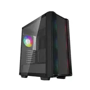 Deepcool Cc560 Argb V2 Mid Tower Case Full Sized Tempered Glass Window