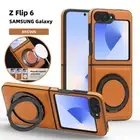 Magnetic Ring Stand Shockproof Case For Samsung Galaxy Z Flip6 Flip5 Flip4 Cover