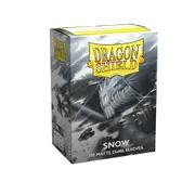 Dragon Shield - Standard Dual Matte Snow White Sleeves 100 pack