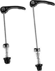 SUPVOX Quick Release Bicycle Wheel Hub Skewers 2pcs Set Bike Parts Skewer Springs Lever Wheel Lock Front Rear Metal