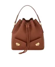 Hug Multi-Pocket Bucket Bag One size cognac
