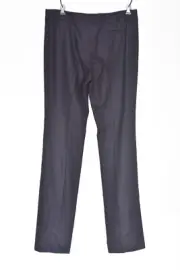 BRIONI Tigullio Navy Blue Wool Dress Pants Flat Front Slim Fit 36 (EU 52)