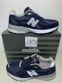 在飛比找Yahoo!奇摩拍賣優惠-YP NEW BALANCE 990 NB3 V3 Navy