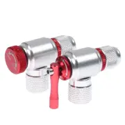 Portable Mountain Bike CO2 Cylinder Pump Gas Nozzle Fast Inflator Head AdaptIL