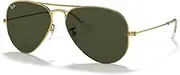 [Ray-Ban] Men's Aviator 58 Sunglasses Stainless Steel 100% Uv Protection