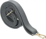 uxcell Leather Purse Strap Replacement Crossbody, 27.6-51.2 Inch Adjustable Bag Strap Purse Straps for Women Crossbody Bags Shoulder Bag Handbag, Dark Gray