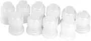 Cake Nozzle Coupler, 10Pcs Plastic Standard Connector, Cake Decorating Coupler, Pipe Tip for Icing Nozzles Pastry Decoration Tool