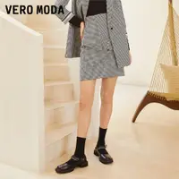 在飛比找ETMall東森購物網優惠-Vero Moda千鳥格紋絲絨薄墊肩