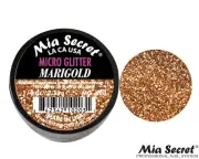 Mia Secret Nail Art Powder From MICRO GLITTER Color Set -Marigold 0.25 oz