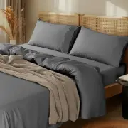 1000 Thread Count 100% Cotton Sheets Set,King Size Bed Sheet 4 Piece