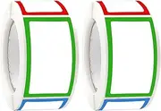 MKUCCD 500 Stickers Name Tag Stickers,Colorful Border Name Tag Labels - 4.5 X 2.5 CM Name Labels for Classroom Office Refrigerator Blank Writable Cards Name Tags Students Locker Shelf