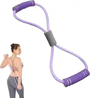 Saludea Figure 8 Resistance Band with Handles – Adjustable Fitness Pull Rope for Full-Body Workout, Chest Workout, Home Gym & Travel – Men/Women