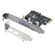 USB 3.1 Type C + 2 USB 3.0 Type A + SATA 15PIN PCIE PCI Express Expansion Card