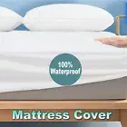 Mattress Protector Terry Cotton Bed Matress Waterproof Single King Baby Cot 2022
