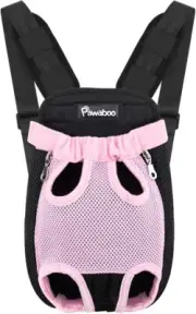 Pawaboo Pet Carrier Backpack, Adjustable Pet Front Cat Dog Carrier Backpack SZ-M