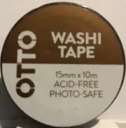 Otto Washi Tape 15mm x 10m Neon Brown Pattern - #A16