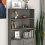 vidaXL Top for Highboard"HAMAR" Light Grey 85x35x100cm Solid Wood Pine OLL