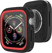 Compatible with Apple Watch 42mm Case, Sport Protective Case for for iWatch Women Men Kids GPS iWatch Series 3/2/1, Black, Red