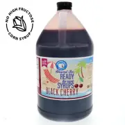 Hypothermias BLACK CHERRY Snow Cone machine Shaved Ice Flavor Syrup GALLON