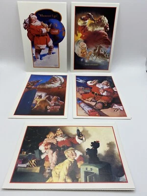 20 New Unused Coca Cola 1991 Retro Vintage Christmas Santa Clause Postcards Lot