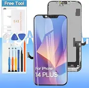 Screen Replacement for iPhone 14 Plus (Incell) A2886, A2632, A2885, A2896, A2887 6.7" LCD Display 3D Touch Digitizer Full Assembly with Waterproof Anti-Dust Adhesive