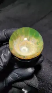 Marble #366 by Ryan Whitmore Contemporary Borosilicate Glass Marble 1.70 inch