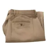NWT Mens Size 36 36x31 Eddie Bauer Pure Wool Flat-Front Gabardine Trouser Pants