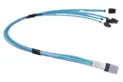 Supermicro CBL-0116L 50cm Cross-Over Ipass Mini-SAS to 4 SATA Cable NEW IN STOCK